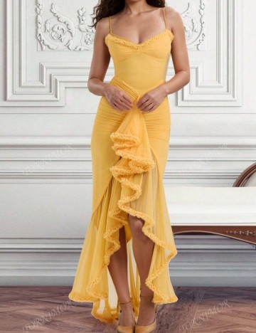 Rochie maxi Shein, galben