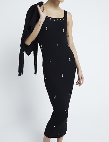 Rochie midi River Island, negru