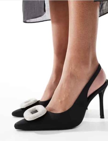 Pantofi cu toc Public Desire, negru