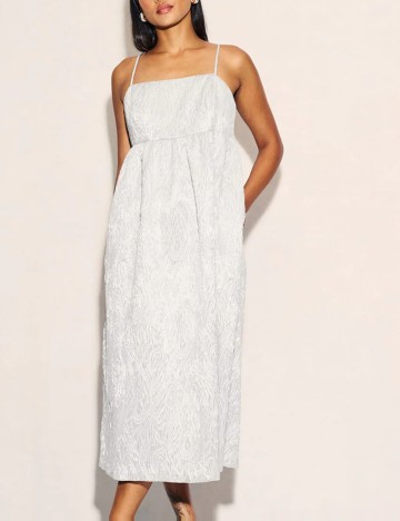 Rochie maxi nobody's child, argintiu