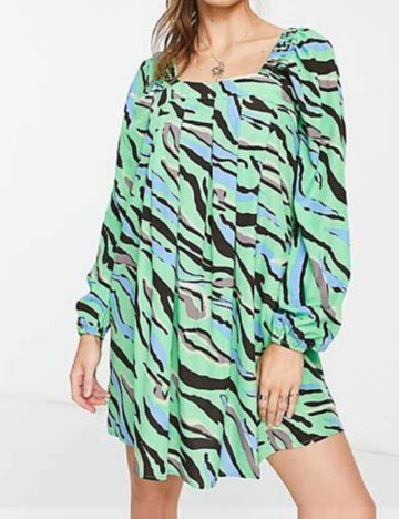 Rochie midi Pieces, mix culori