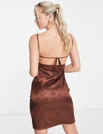 Rochie mini Lola May, maro