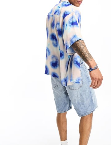 Cămașă cu mânecă scurtă ASOS, mix culori