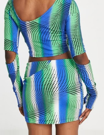 Fustă mini ASOS, mix culori