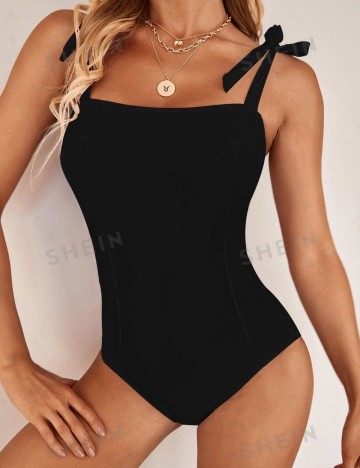 Costum de baie întreg Shein, negru