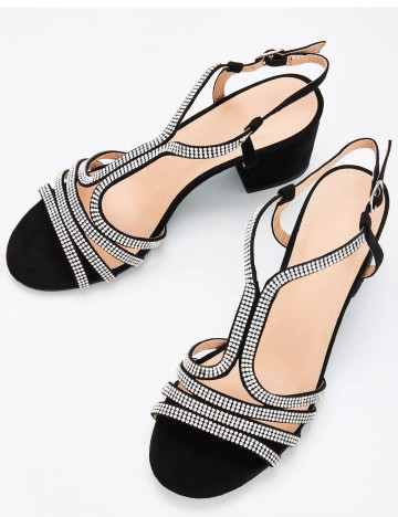 Sandale Cu Toc Truffle Collection, negru