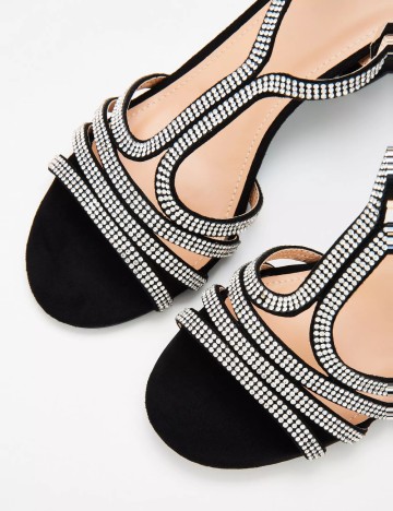 Sandale Cu Toc Truffle Collection, negru