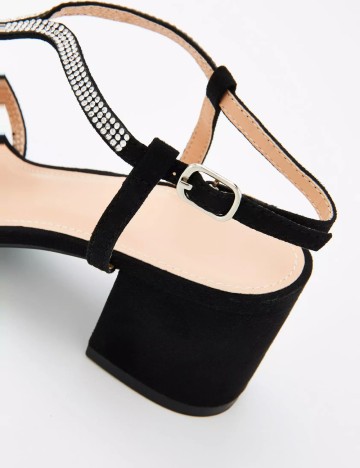 Sandale Cu Toc Truffle Collection, negru