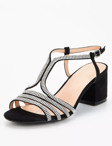 Sandale Cu Toc Truffle Collection, negru