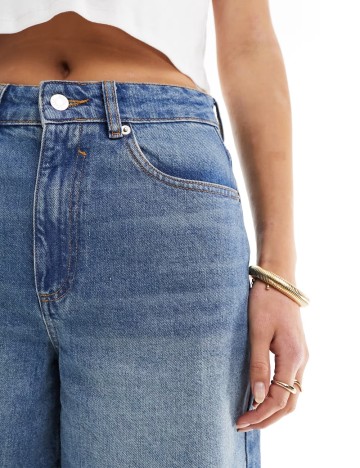 Pantaloni scurți de blugi ASOS, albastru