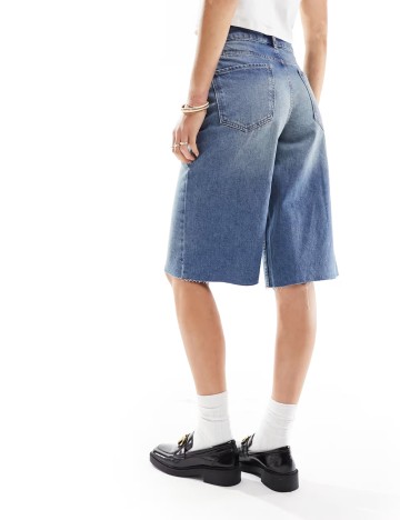 Pantaloni scurți de blugi ASOS, albastru