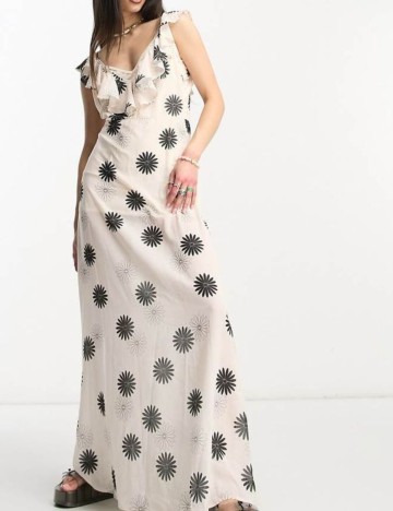 Rochie maxi Another Reason, mix culori