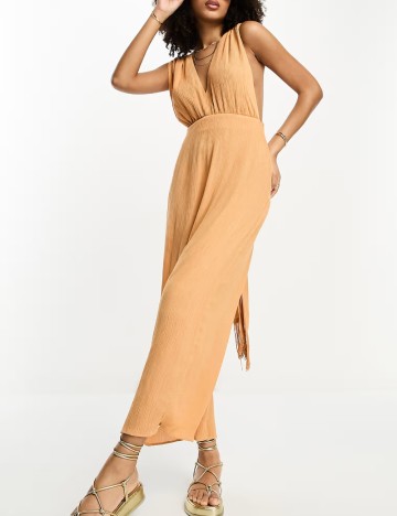 Rochie maxi ASOS, portocaliu