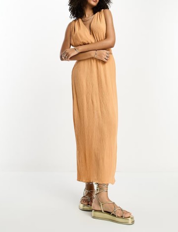 Rochie maxi ASOS, portocaliu