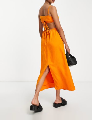 Rochie midi & Other Stories, portocaliu