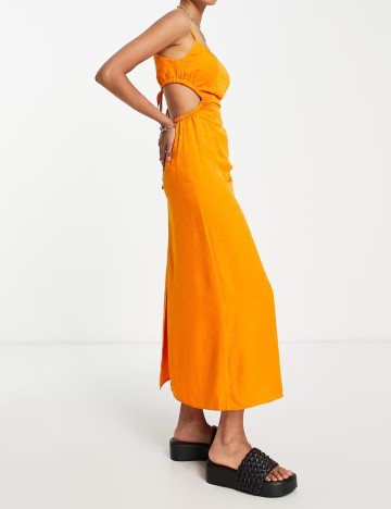 Rochie midi & Other Stories, portocaliu