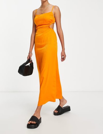 Rochie midi & Other Stories, portocaliu