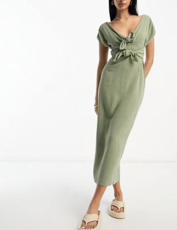 Rochie maxi ASOS, verde