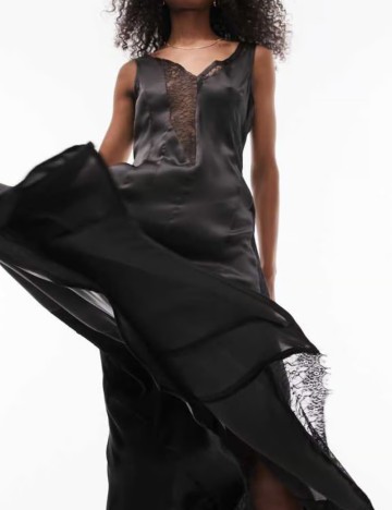Rochie maxi Topshop, negru
