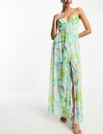 Rochie maxi ASOS, mix culori