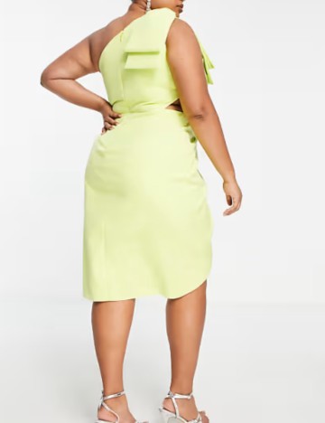 Rochie midi Lavish Alice, neon