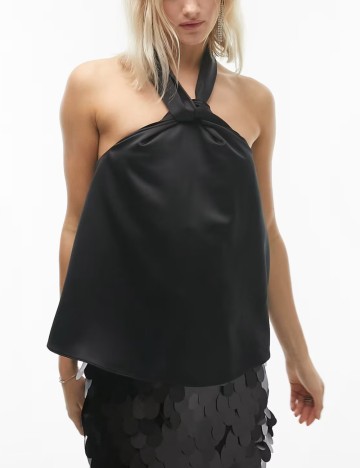 Top Topshop, negru