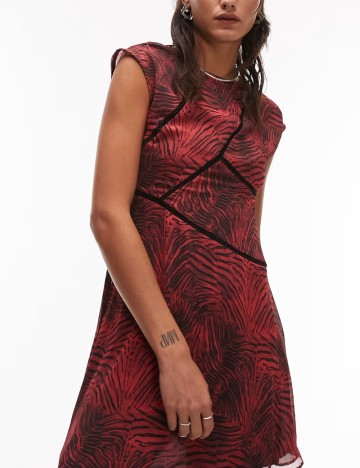 Rochie mini Topshop, roșu