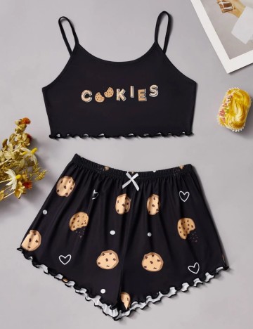 Compleu pijamale Shein, mix culori