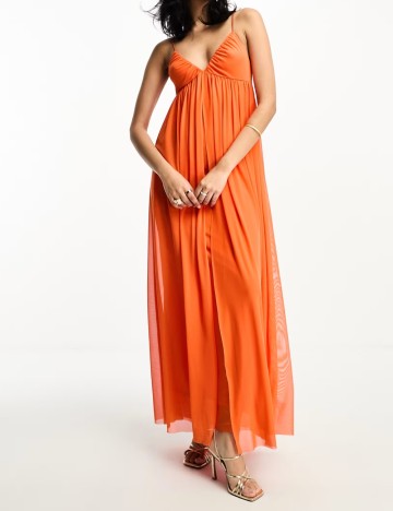 Rochie maxi ASOS, portocaliu