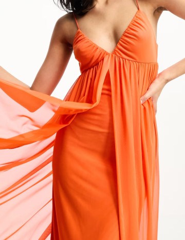 Rochie maxi ASOS, portocaliu