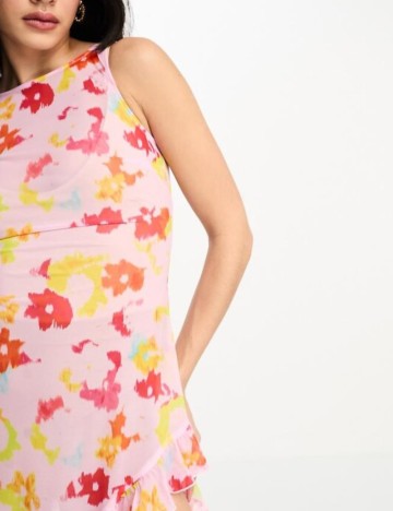 Rochie maxi Annorlunda, roz