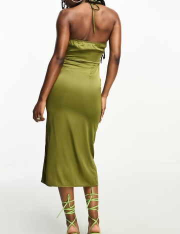 Rochie midi NAANAA, verde