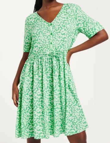 Rochie mini Pieces, verde
