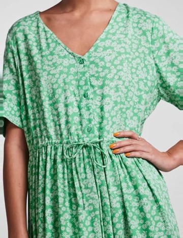 Rochie mini Pieces, verde