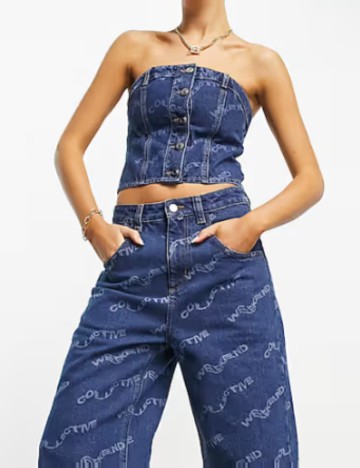 Top ASOS, albastru