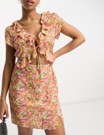 Rochie mini ASOS, mix culori