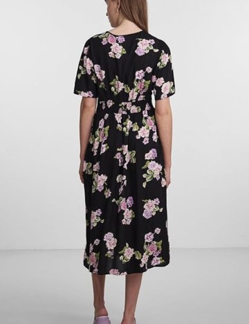 Rochie midi Pieces, negru