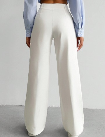 Pantaloni Shein, alb