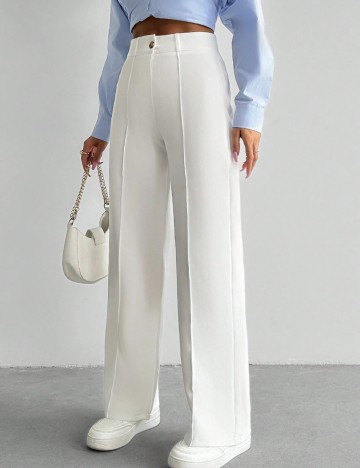 Pantaloni Shein, alb