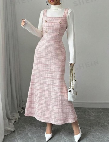 Rochie maxi Shein, mix culori