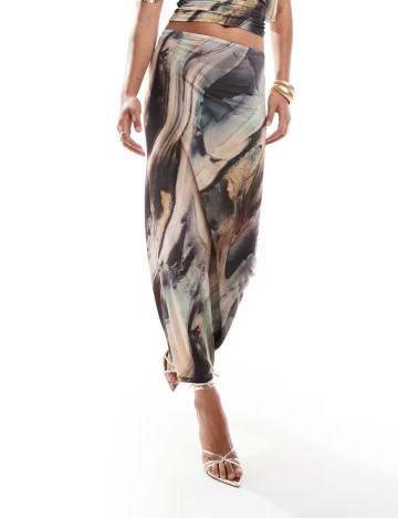 Fustă maxi ASOS, mix culori