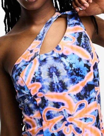 Rochie midi Collusion, mix culori