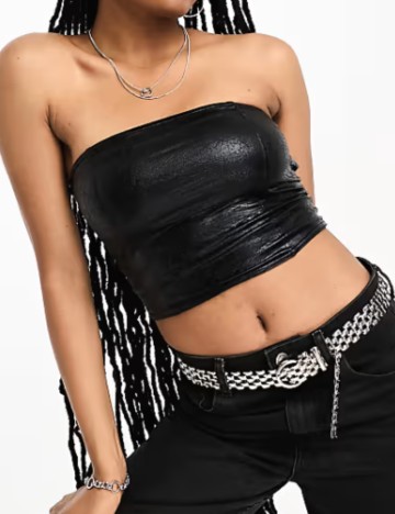 Top Bershka, negru