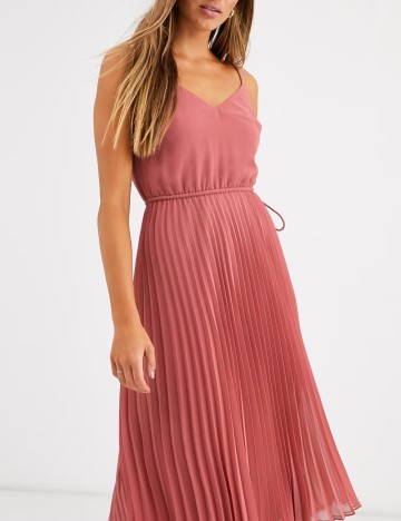 Rochie midi ASOS, roz