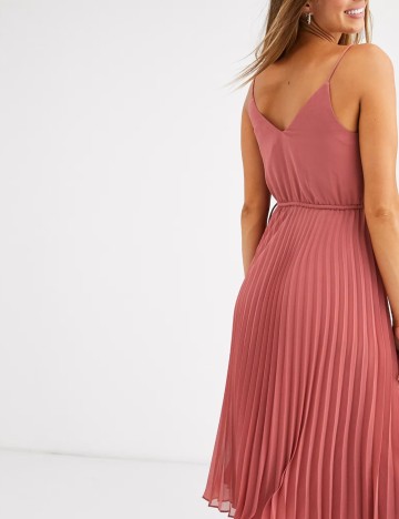 Rochie midi ASOS, roz