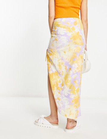 Fustă maxi Stradivarius, mix culori