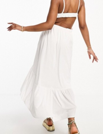 Rochie maxi ASOS, alb