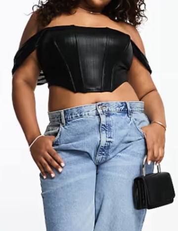 Top Jaded Rose, negru