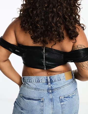 Top Jaded Rose, negru