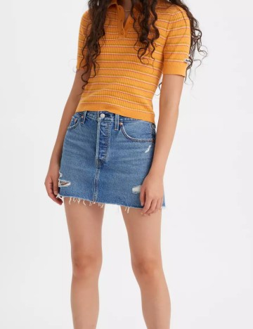 Fustă de blugi Levi's, albastru